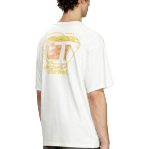DIESEL T-SHIRT ΑΝΔΡΙΚΟ ΛΕΥΚΟ A16649-0QIAM-141 T-BOXT-R16 RELAXED FIT