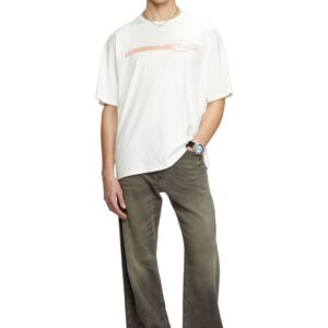 DIESEL T-SHIRT ΑΝΔΡΙΚΟ ΛΕΥΚΟ A16649-0QIAM-141 T-BOXT-R16 RELAXED FIT