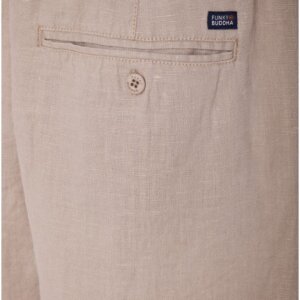FUNKY BUDDHA ΒΕΡΜΟΥΔΑ ΑΝΤΡΙΚΗ ΛΙΝΗ GREIGE FBM011-009-03 REGULAR FIT