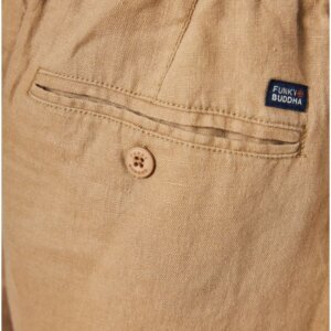 FUNKY BUDDHA ΒΕΡΜΟΥΔΑ ΑΝΤΡΙΚΗ ΛΙΝΗ SAND FBM011-009-03 REGULAR FIT