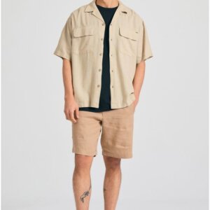 FUNKY BUDDHA ΒΕΡΜΟΥΔΑ ΑΝΤΡΙΚΗ ΛΙΝΗ SAND FBM011-009-03 REGULAR FIT