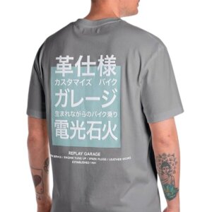 REPLAY T-SHIRT ΑΝΔΡΙΚΟ ΓΚΡΙ M3036.000.22662.705 REGULAR FIT