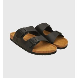 FUNKY BUDDHA ΣΑΝΔΑΛΙ ΑΝΔΡΙΚΟ ΔΕΡΜΑΤΙΝΟ ΜΑΥΡΟ FBM011-073-08