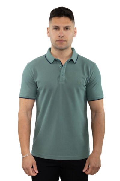 SIDE EFFECT POLO ΑΝΔΡΙΚΟ ΠΡΑΣΙΝΟ PL-S5210 REGULAR FIT