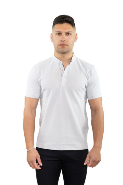 SIDE EFFECT T-SHIRT ΜΕ ΜΑΟ ΓΙΑΚΑ ΑΝΔΡΙΚΟ ΓΚΡΙ M-5224 REGULAR FIT