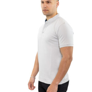 SIDE EFFECT T-SHIRT ΜΕ ΜΑΟ ΓΙΑΚΑ ΑΝΔΡΙΚΟ ΓΚΡΙ M-5224 REGULAR FIT