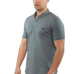 SIDE EFFECT T-SHIRT ΜΕ ΜΑΟ ΓΙΑΚΑ ΑΝΔΡΙΚΟ ΧΑΚΙ M-5221 REGULAR FIT