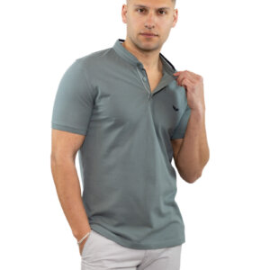 SIDE EFFECT T-SHIRT ΜΕ ΜΑΟ ΓΙΑΚΑ ΑΝΔΡΙΚΟ ΧΑΚΙ M-5221 REGULAR FIT