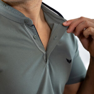 SIDE EFFECT T-SHIRT ΜΕ ΜΑΟ ΓΙΑΚΑ ΑΝΔΡΙΚΟ ΧΑΚΙ M-5221 REGULAR FIT