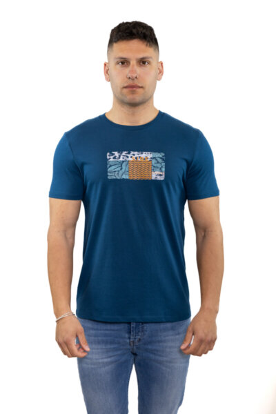 SIDE EFFECT T-SHIRT ΑΝΔΡΙΚΟ ΠΕΤΡΟΛ R-5201 REGULAR FIT