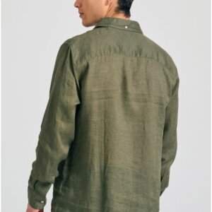 FUNKY BUDDHA ΠΟΥΚΑΜΙΣΟ ΛΙΝΟ ΑΝΔΡΙΚΟ ΧΑΚΙ FBM011-001-05 REGULAR FIT