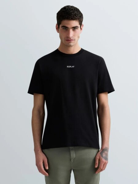 REPLAY T-SHIRT ΑΝΔΡΙΚΟ ΜΑΥΡΟ M3098.000.2660.098 REGULAR FIT
