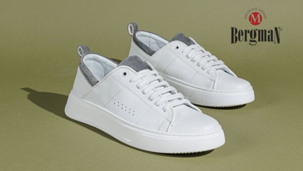 BERGMAN ΠΑΠΟΥΤΣΙ SNEAKER ΑΝΔΡΙΚΟ ΛΕΥΚΟ ΔΕΡΜΑ SNT25