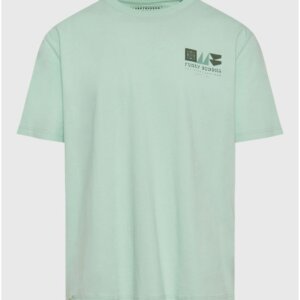 FUNKY BUDDHA T-SHIRT ΑΝΔΡΙΚΟ MINT FBM011-322-04 RELAXED FIT