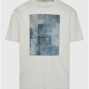 FUNKY BUDDHA T-SHIRT ΑΝΔΡΙΚΟ ΓΚΡΙ FBM011-326-04 RELAXED FIT