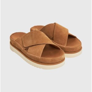 FUNKY BUDDHA ΣΑΝΔΑΛΙΑ ΓΥΝΑΙΚΕΙΑ SUEDE CAMEL FBL011-118-08