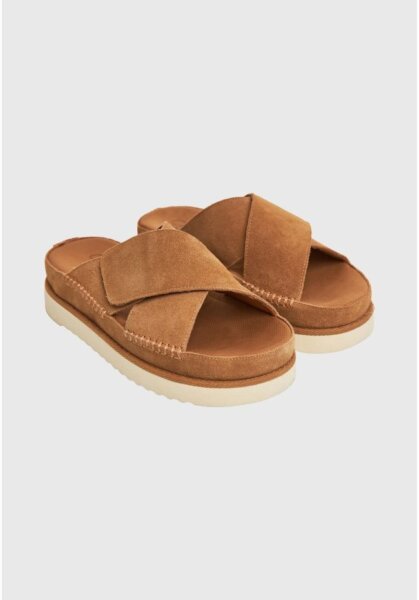 FUNKY BUDDHA ΣΑΝΔΑΛΙΑ ΓΥΝΑΙΚΕΙΑ SUEDE CAMEL FBL011-118-08