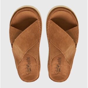 FUNKY BUDDHA ΣΑΝΔΑΛΙΑ ΓΥΝΑΙΚΕΙΑ SUEDE CAMEL FBL011-118-08