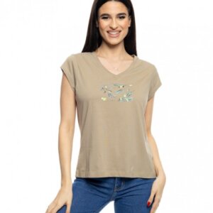 SPLENDID T-SHIRT ΓΥΝΑΙΚΕΙΟ ΧΑΚΙ 53-106-012 REGULAR FIT