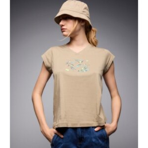 SPLENDID T-SHIRT ΓΥΝΑΙΚΕΙΟ ΧΑΚΙ 53-106-012 REGULAR FIT
