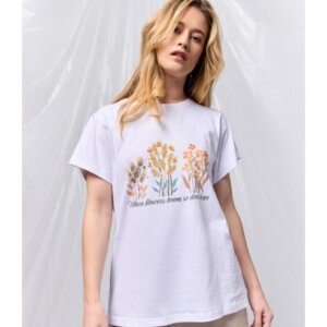 BISTON T-SHIRT ΓΥΝΑΙΚΕΙΟ ΛΕΥΚΟ 53-106-015 REGULAR FIT