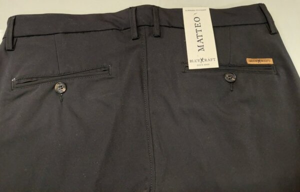 BLUE CRAFT ΠΑΝΤΕΛΟΝΙ ΑΝΤΡΙΚΟ ΜΑΥΡΟ MATTEO125 SLIM FIT