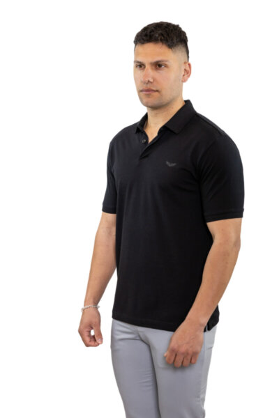 SIDE EFFECT POLO ΑΝΔΡΙΚΟ ΜΑΥΡΟ PL-5213 XP-01 REGULAR FIT
