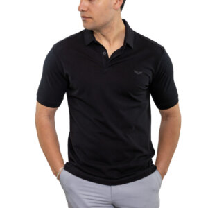 SIDE EFFECT POLO ΑΝΔΡΙΚΟ ΜΑΥΡΟ PL-5213 XP-01 REGULAR FIT