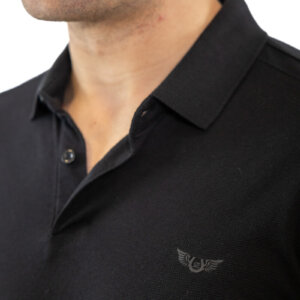 SIDE EFFECT POLO ΑΝΔΡΙΚΟ ΜΑΥΡΟ PL-5213 XP-01 REGULAR FIT