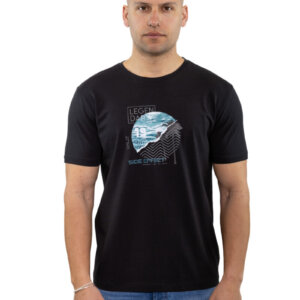 SIDE EFFECT T-SHIRT ΑΝΔΡΙΚΟ ΜΑΥΡΟ R-5200 REGULAR FIT