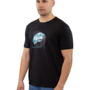 SIDE EFFECT T-SHIRT ΑΝΔΡΙΚΟ ΜΑΥΡΟ R-5200 REGULAR FIT