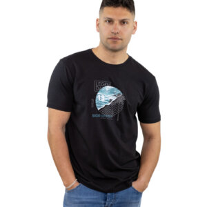 SIDE EFFECT T-SHIRT ΑΝΔΡΙΚΟ ΜΑΥΡΟ R-5200 REGULAR FIT