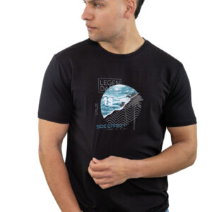 SIDE EFFECT T-SHIRT ΑΝΔΡΙΚΟ ΜΑΥΡΟ R-5200 REGULAR FIT