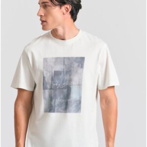 FUNKY BUDDHA T-SHIRT ΑΝΔΡΙΚΟ ΓΚΡΙ FBM011-326-04 RELAXED FIT