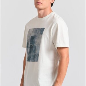 FUNKY BUDDHA T-SHIRT ΑΝΔΡΙΚΟ ΓΚΡΙ FBM011-326-04 RELAXED FIT