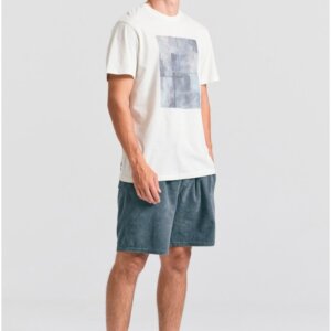FUNKY BUDDHA T-SHIRT ΑΝΔΡΙΚΟ ΓΚΡΙ FBM011-326-04 RELAXED FIT