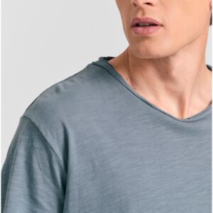 FUNKY BUDDHA T-SHIRT ΑΝΔΡΙΚΟ STEEL GREY FBM011-009-04 RELAXED FIT
