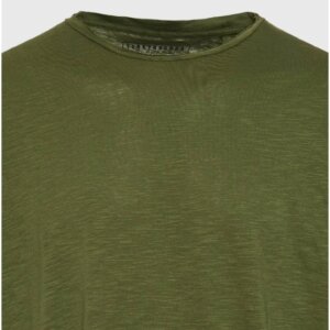 FUNKY BUDDHA T-SHIRT ΑΝΔΡΙΚΟ HUNTER GREEN FBM011-009-04 RELAXED FIT