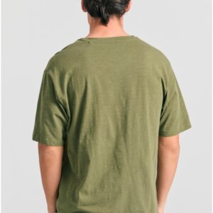 FUNKY BUDDHA T-SHIRT ΑΝΔΡΙΚΟ HUNTER GREEN FBM011-009-04 RELAXED FIT
