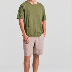 FUNKY BUDDHA T-SHIRT ΑΝΔΡΙΚΟ HUNTER GREEN FBM011-009-04 RELAXED FIT