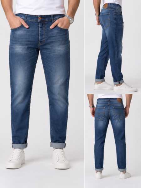 BLUE CRAFT JEAN ΑΝΔΡΙΚΟ ΜΠΛΕ COBAIN125 REGULAR FIT