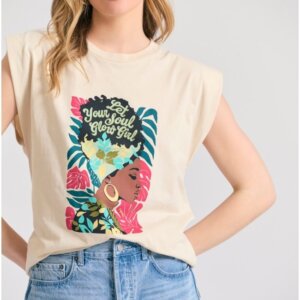 FUNKY BUDDHA T-SHIRT ΓΥΝΑΙΚΕΙΟ ΕΚΡΟΥ FBL011-125-04 REGULAR FIT