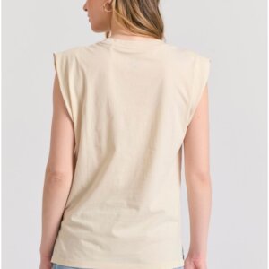 FUNKY BUDDHA T-SHIRT ΓΥΝΑΙΚΕΙΟ ΕΚΡΟΥ FBL011-125-04 REGULAR FIT