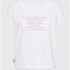 FUNKY BUDDHA T-SHIRT ΓΥΝΑΙΚΕΙΟ ΛΕΥΚΟ FBL011-182-04 REGULAR FIT