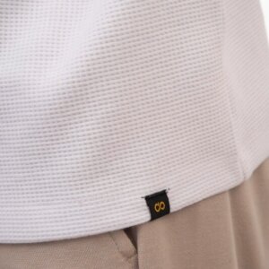 DOUBLE T-SHIRT ΑΝΤΡΙΚΟ ΠΛΕΞΗ WAFFLE ΛΕΥΚΟ 251TS-9040 REGULAR FIT