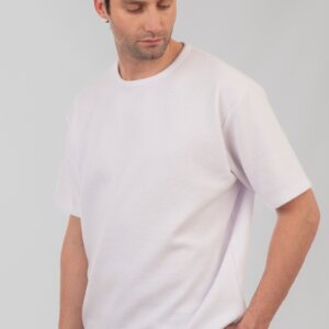 DOUBLE T-SHIRT ΑΝΤΡΙΚΟ ΠΛΕΞΗ WAFFLE ΛΕΥΚΟ 251TS-9040 REGULAR FIT