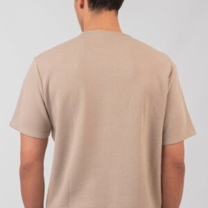 DOUBLE T-SHIRT ΑΝΤΡΙΚΟ ΠΛΕΞΗ WAFFLE ΜΠΕΖ-GREIGE 251TS-9040 REGULAR FIT