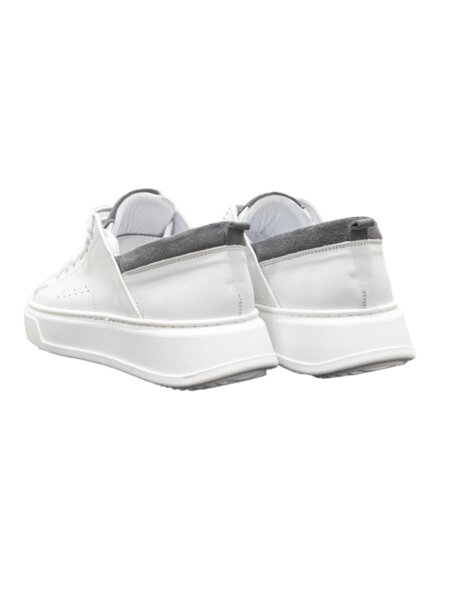 BERGMAN ΠΑΠΟΥΤΣΙ SNEAKER ΑΝΔΡΙΚΟ ΛΕΥΚΟ ΔΕΡΜΑ SNT25