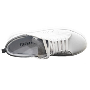 BERGMAN ΠΑΠΟΥΤΣΙ SNEAKER ΑΝΔΡΙΚΟ ΛΕΥΚΟ ΔΕΡΜΑ SNT25