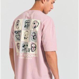 FUNKY BUDDHA T-SHIRT ΑΝΔΡΙΚΟ ΛΙΛΑ FBM011-320-04 REGULAR FIT
